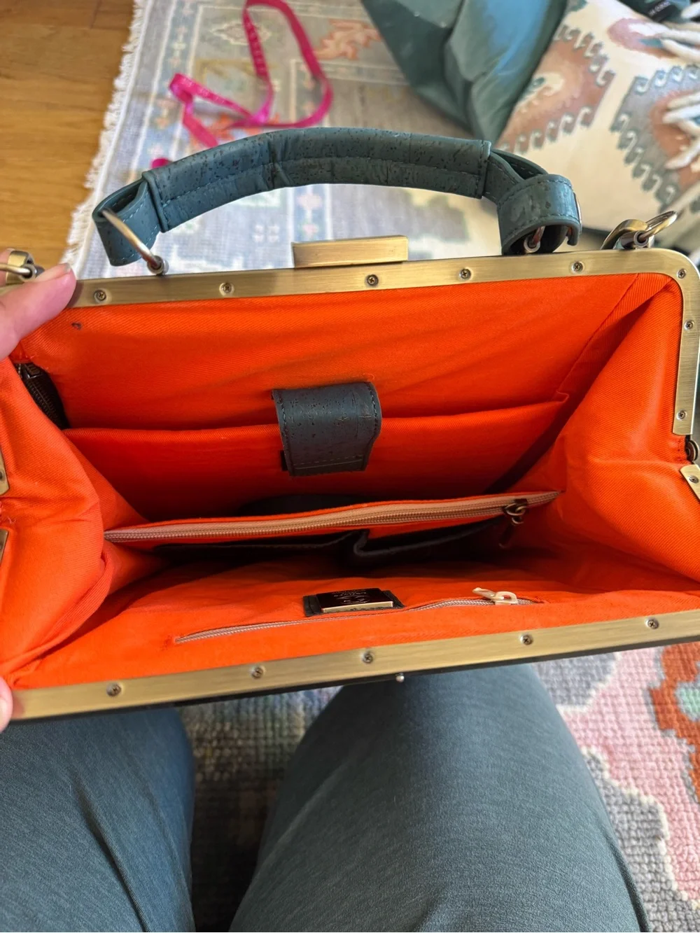 Hand-made Designer Laptop Backpack in Emerald is as Gorgeous as it is Functional